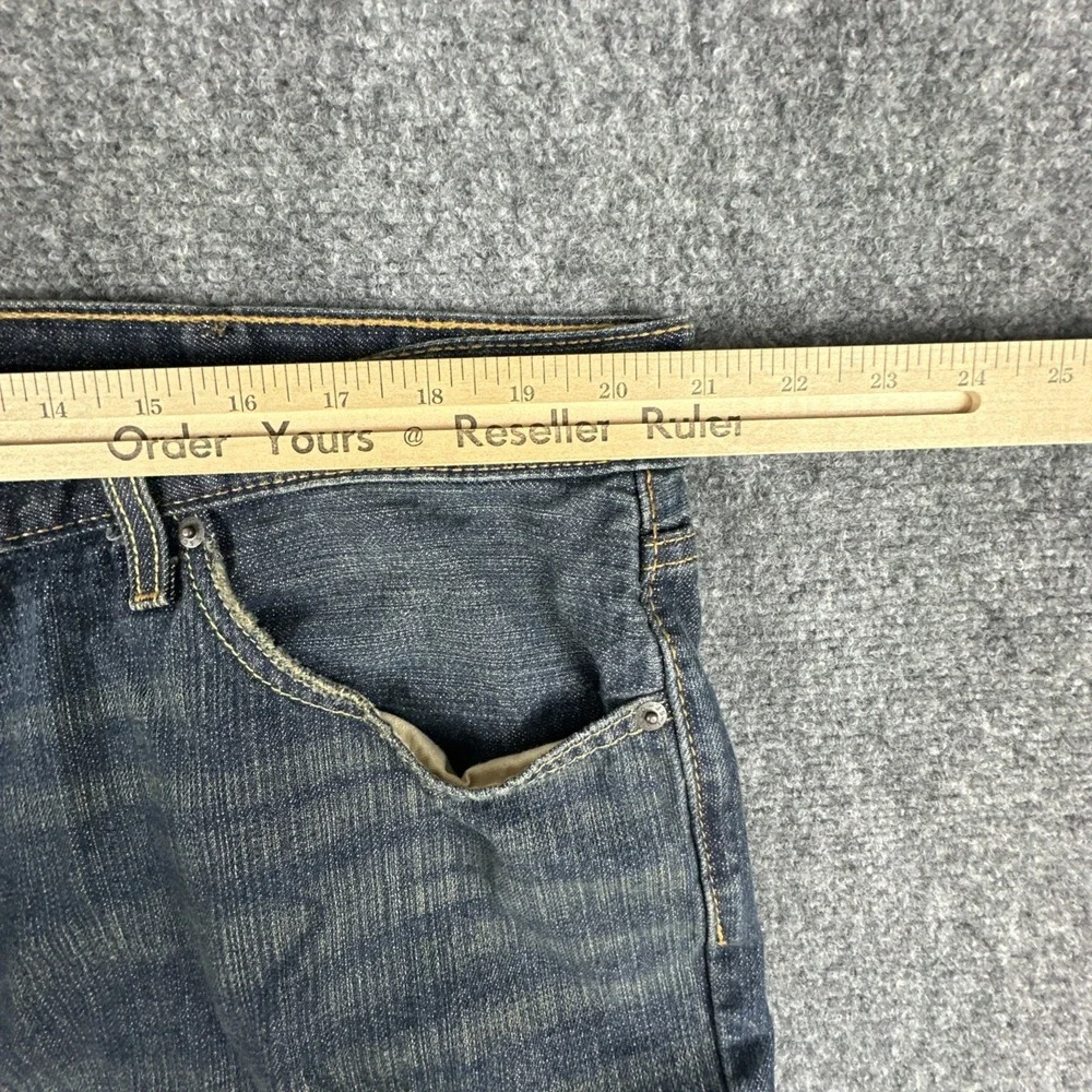 Levis 559 Men's Relaxed Straight Fit Blue Denim Jeans Size 42x30 Deep Blue Denim